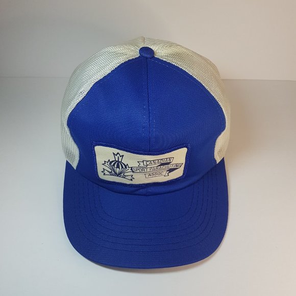Vintage 80s Canadian Sport Parachuting Association Hat Snapback Trucker Hat - Picture 12 of 16